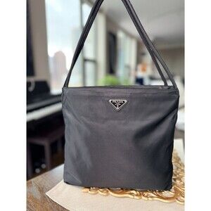✨💕Prada nylon tote Shoulder Bag Black❤️‍🔥❤️‍🔥